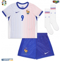 Otroški Nogometni dresi Francija Olivier Giroud #9 Gostujoči EP 2024 Kratek Rokav (+ Kratke hlače)